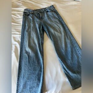 American Eagle Outfitters stove pipe wide leg jeans. Size 12 Long